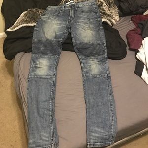 Moto biker jeans