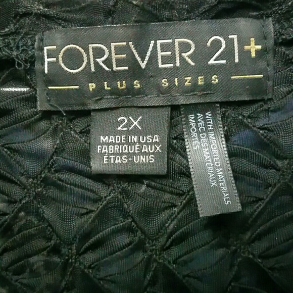 Forever 21+ peplum short-sleeved top - Picture 4 of 6