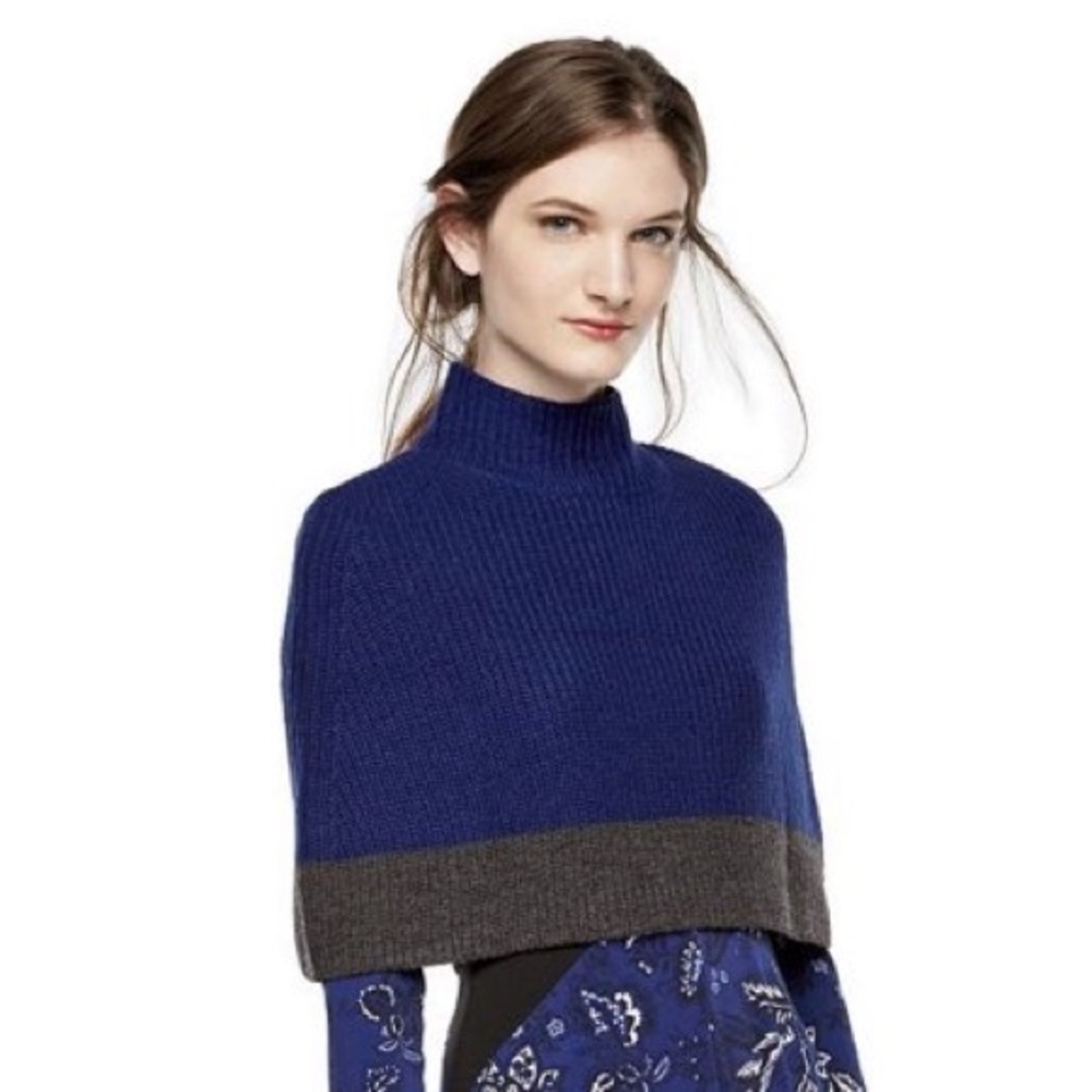 Thakoon for Kohls mock neck shell blue gray