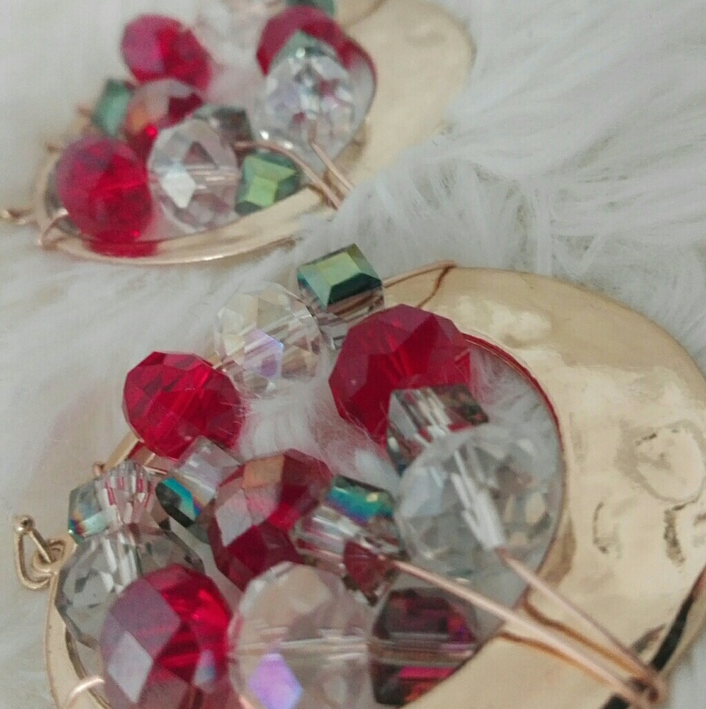 Earrings red