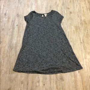 Grey cap sleeve sweater dress