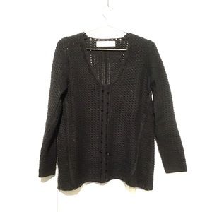 *SOLD* Zara black oversized V-neck sweater
