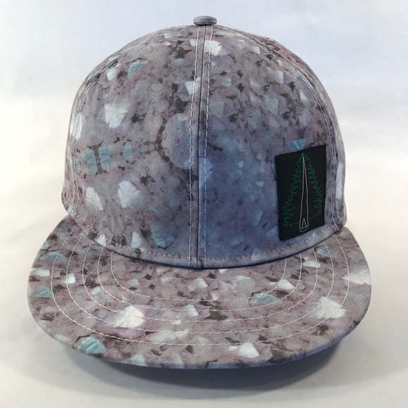 Quartz Crystal 6 Panel Flat Brim Hat