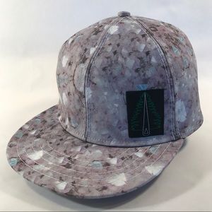 Quartz Crystal 6 Panel Flat Brim Hat