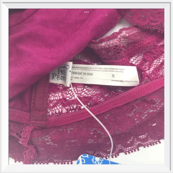 2 FOR $9 NWT Free People Boysenberry L Bandeau - Picture 3 of 3