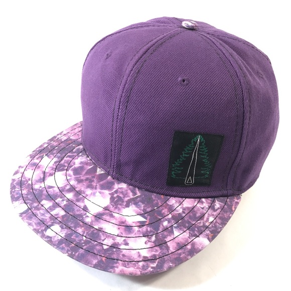 Amethyst 6 Panel Flat Brim Hat main image 4