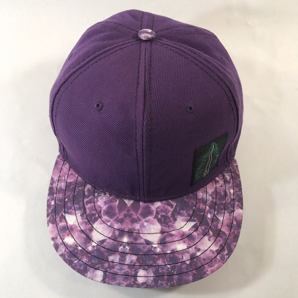 Amethyst 6 Panel Flat Brim Hat
