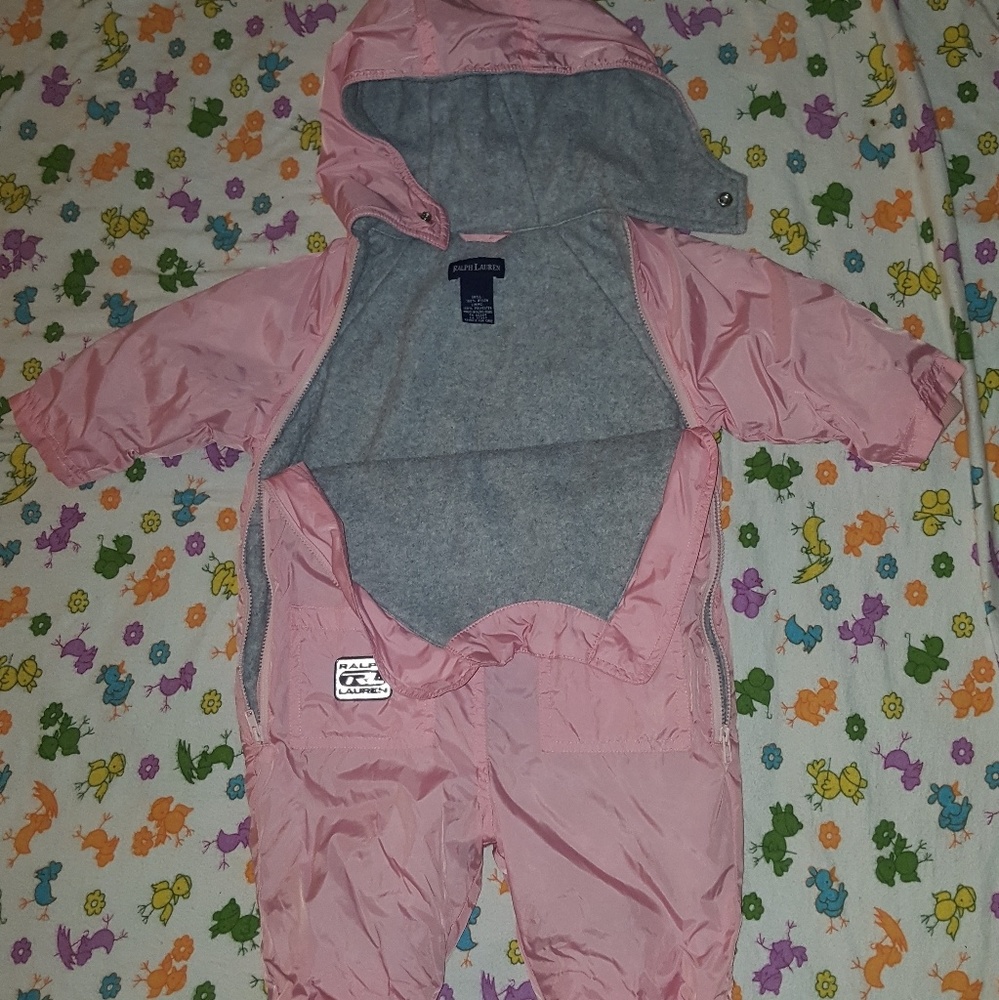 Baby girl Pink Ralph Lauren  snowsuit