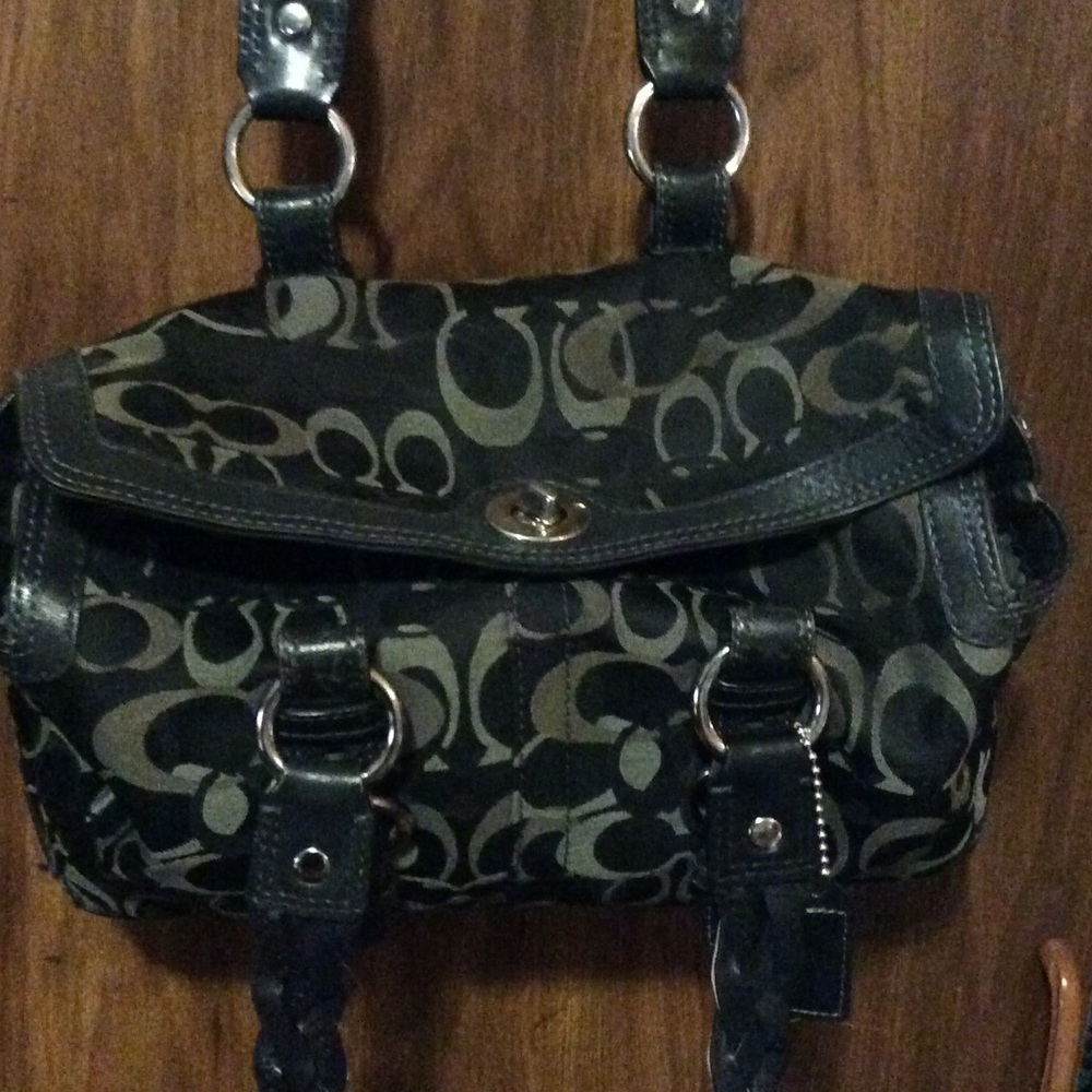 Black & Grey Coach satchel