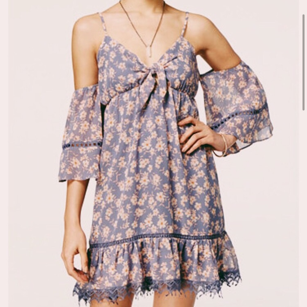 Flora Print Off The Shoulder Dress
