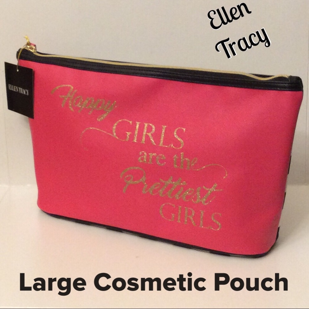 💕NWT💕 Ellen Tracy Large Cosmetic Pouch