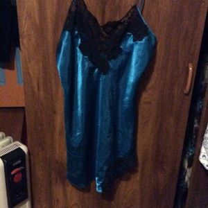 Teal blue and black VS nighty
