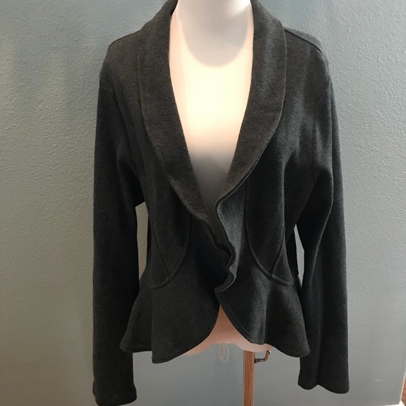 torrid Jackets & Blazers - NWT Torrid Gray Ruffle Military Blazer