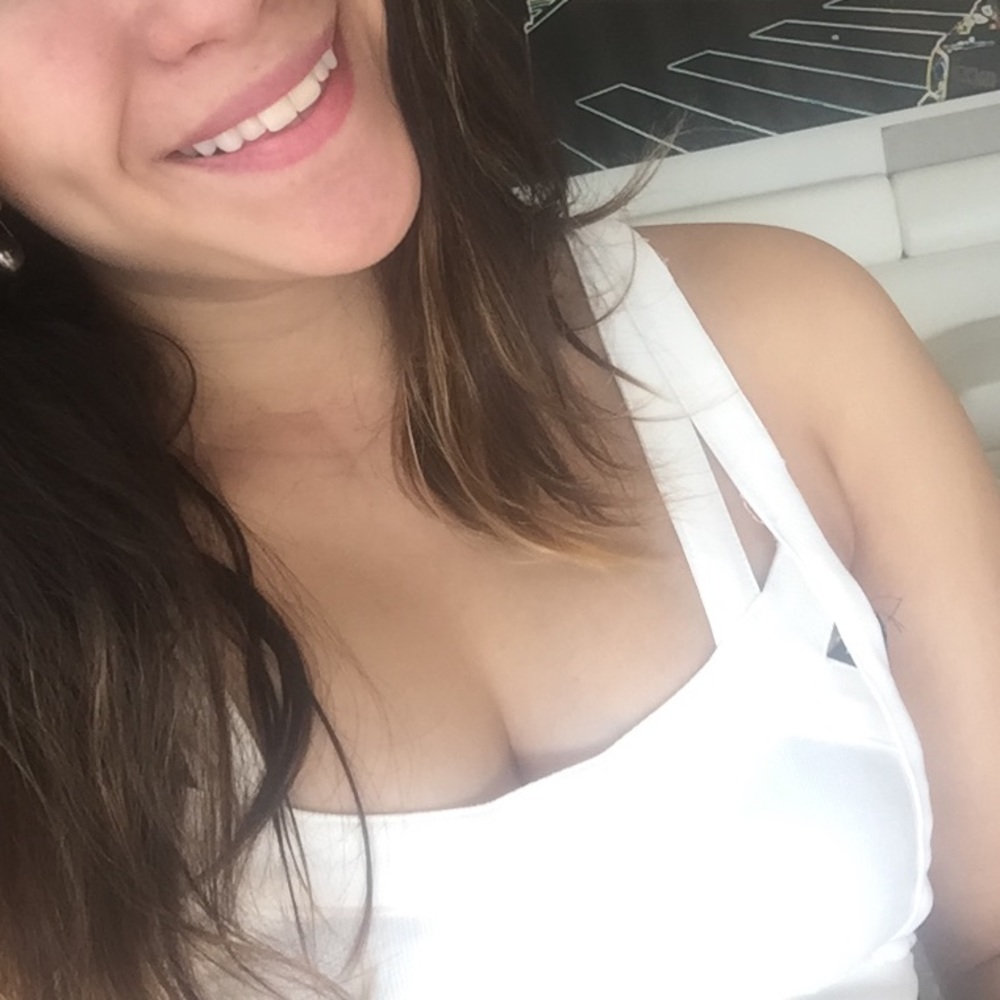 White crop top
