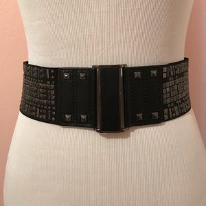 MNG elastic studded waist belt