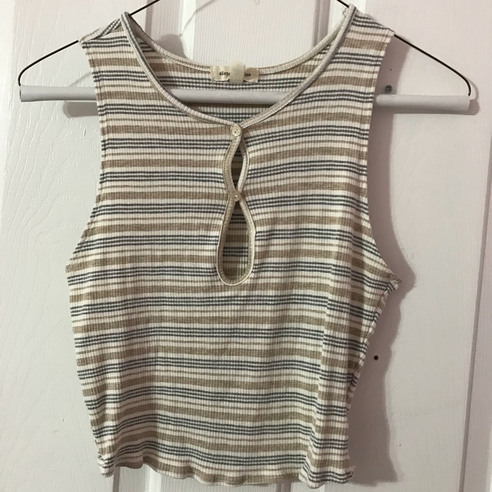 Urban Outfitters striped crop top