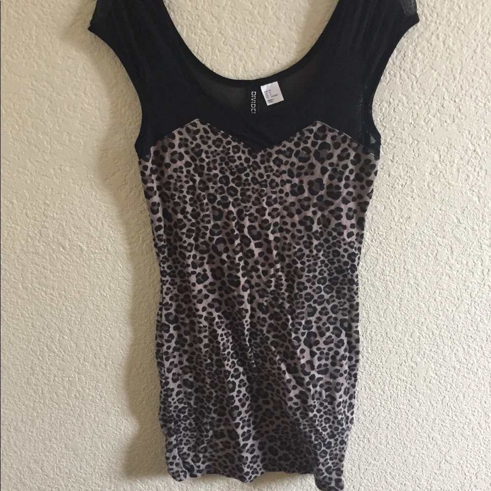 H&M cheetah print dress
