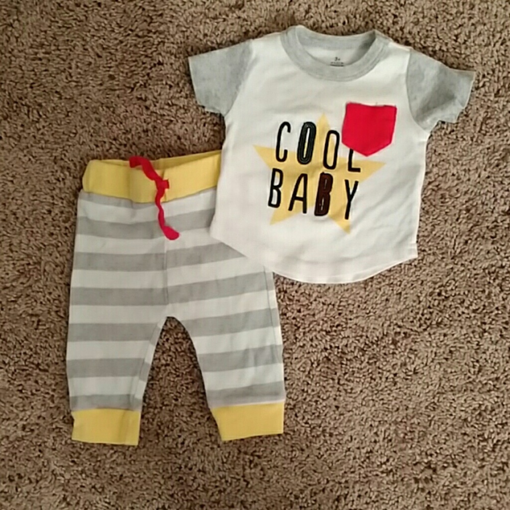 Nwot Baby boy 2 piece matching outfit