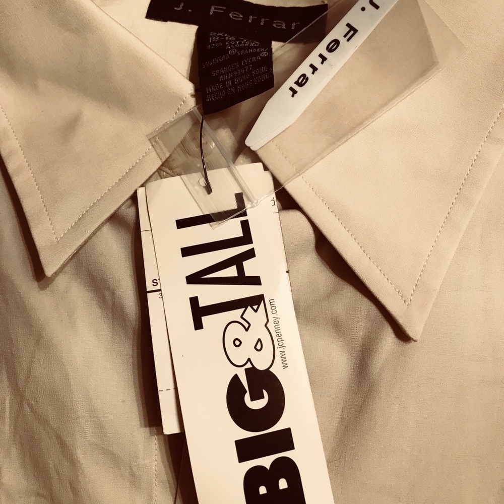 BIG & TALL Dress Shirt Long Sleeve Button Down