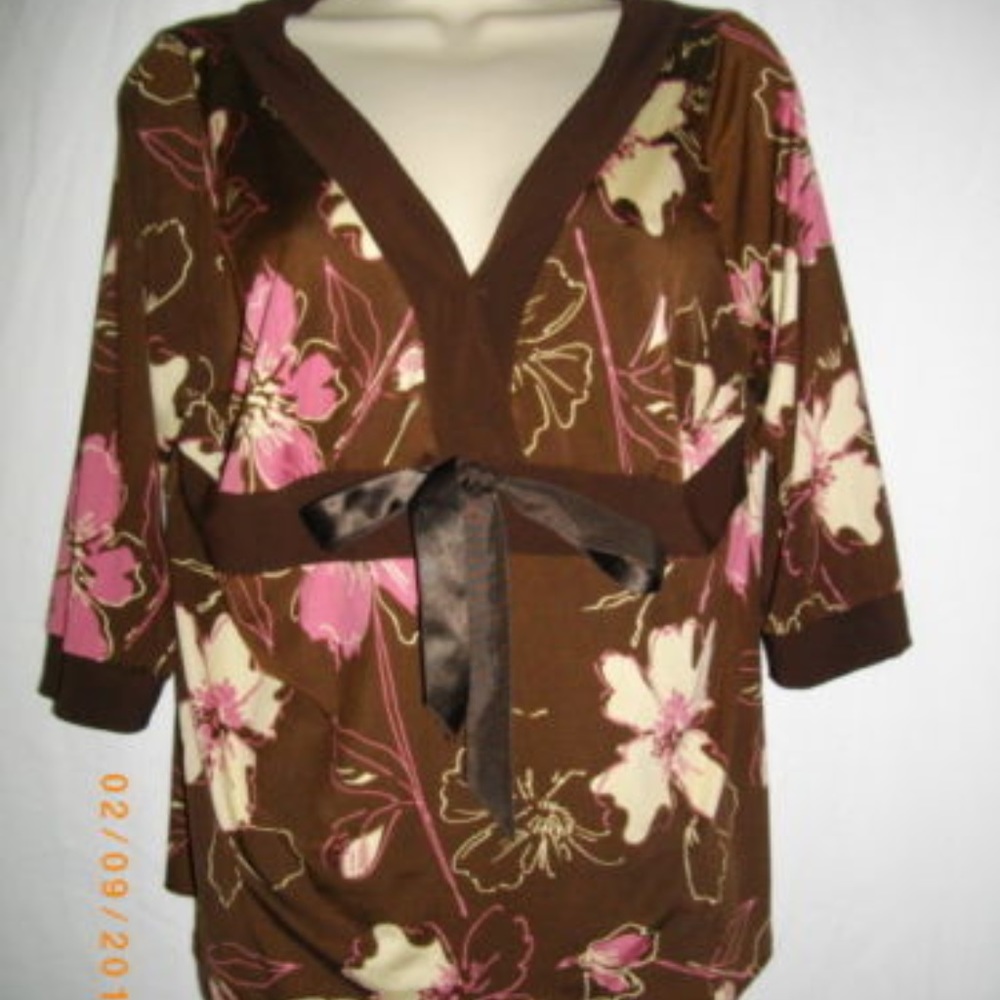 Multicolored Celine by Champion L Kimono Blouse - Picture 1 of 5
