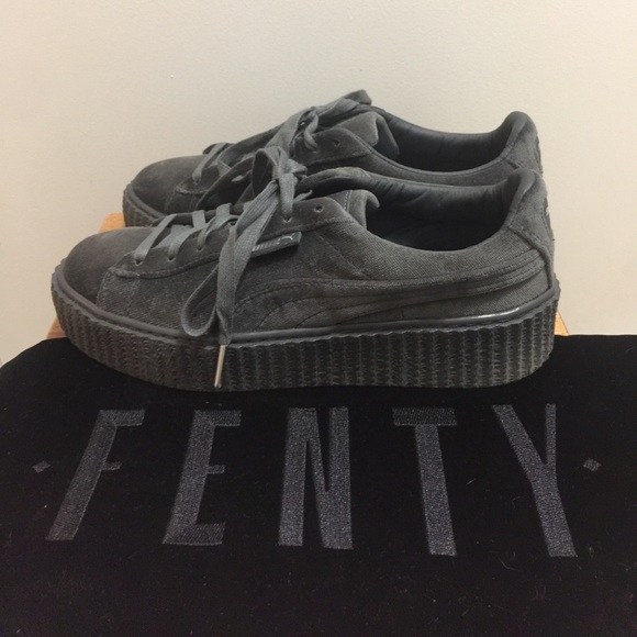 Puma X Fenty Velvet Creeper In Glacier Gray - Picture 3 of 3