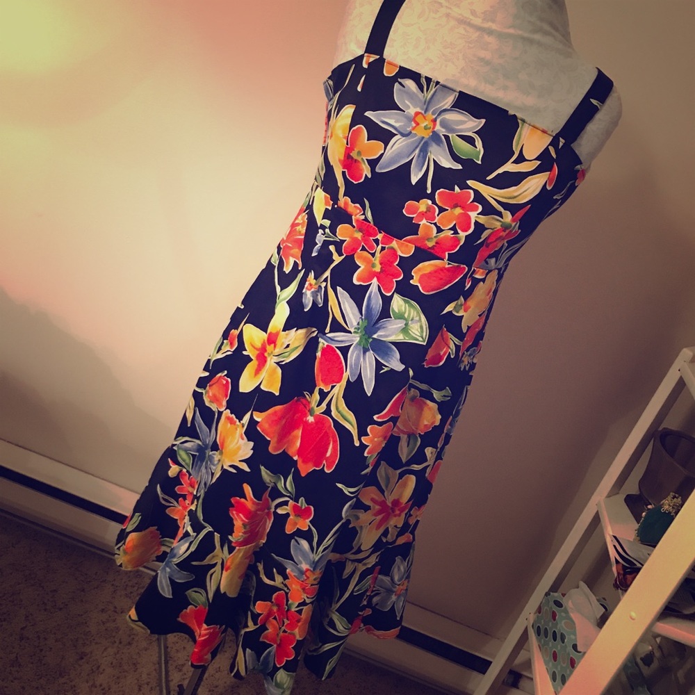 Madison Leigh size 14 tropical flower summer dress