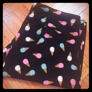 LulaRoe Ice Cream Cones Leggings
