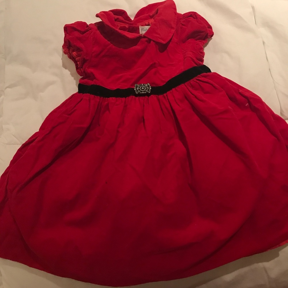 Ralph lauren red corduroy dress