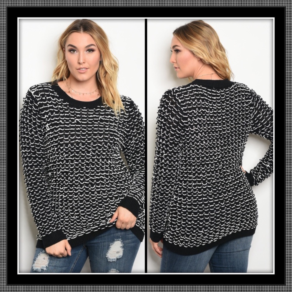 Plus Size Knit Sweater