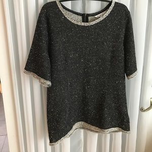 Cabi cocoa shirt sleeve Knit top