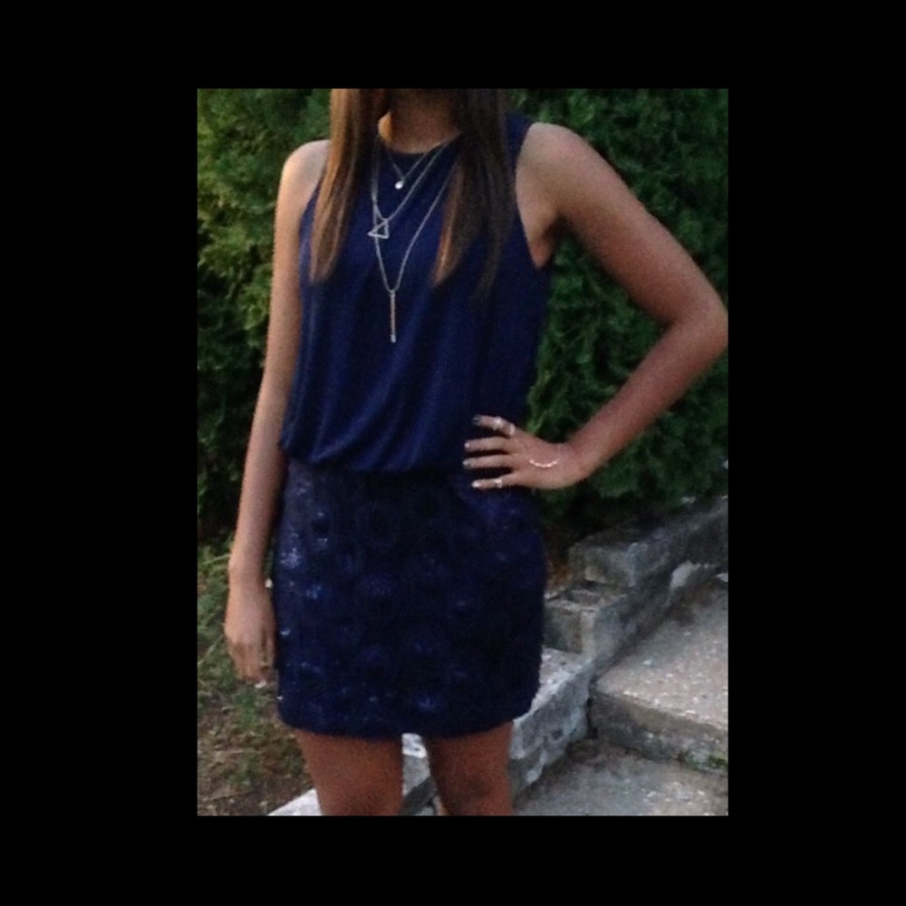 Navy Blue Fancy Dress