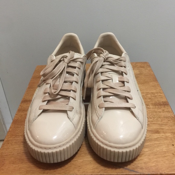 Puma Basket Platform Sneaker in Patent - Picture 2 of 3