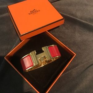 Hermes clic claq enamel bracelet
