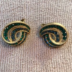 Trifari Vintage Earrings- clip ons