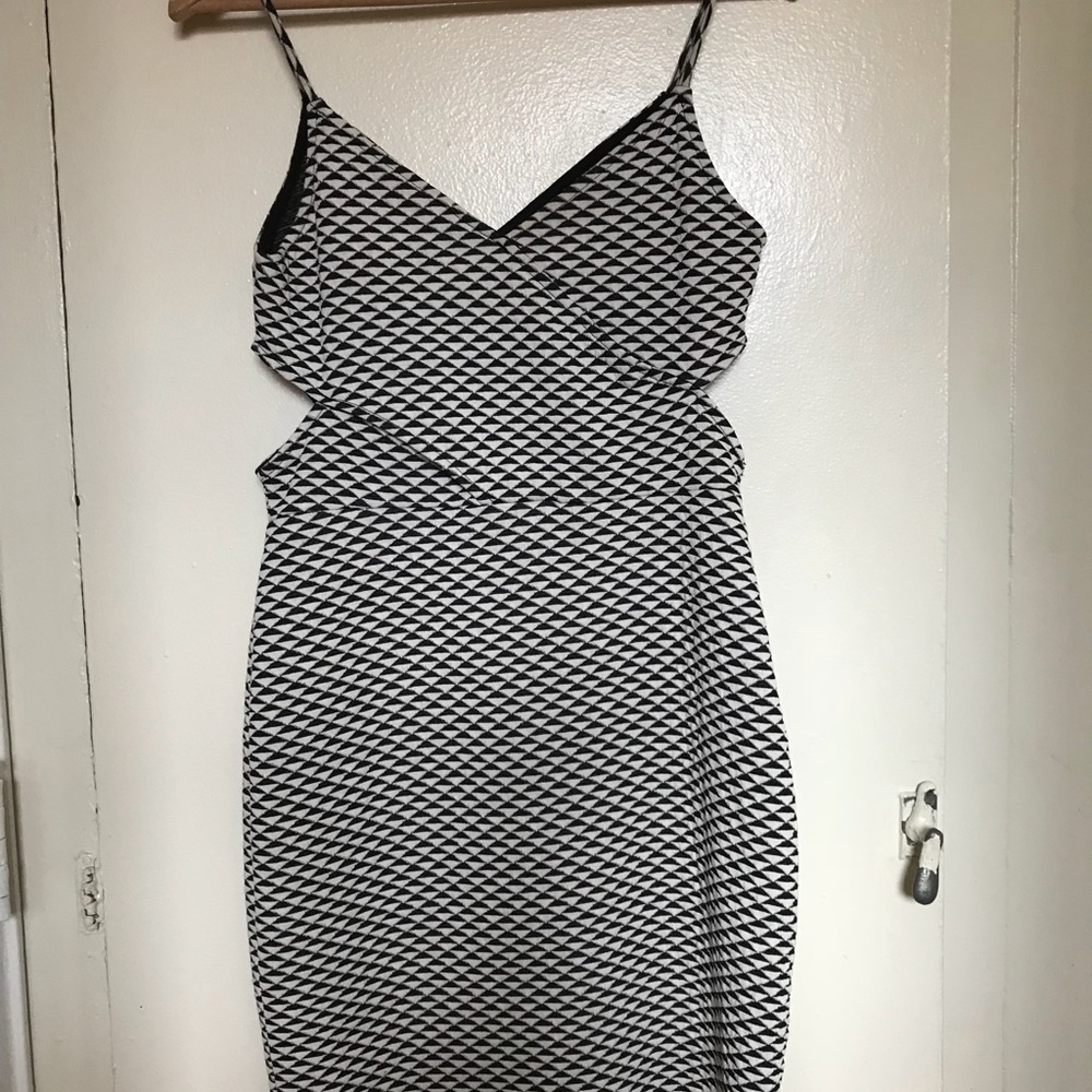H&M body con dress with side cutouts