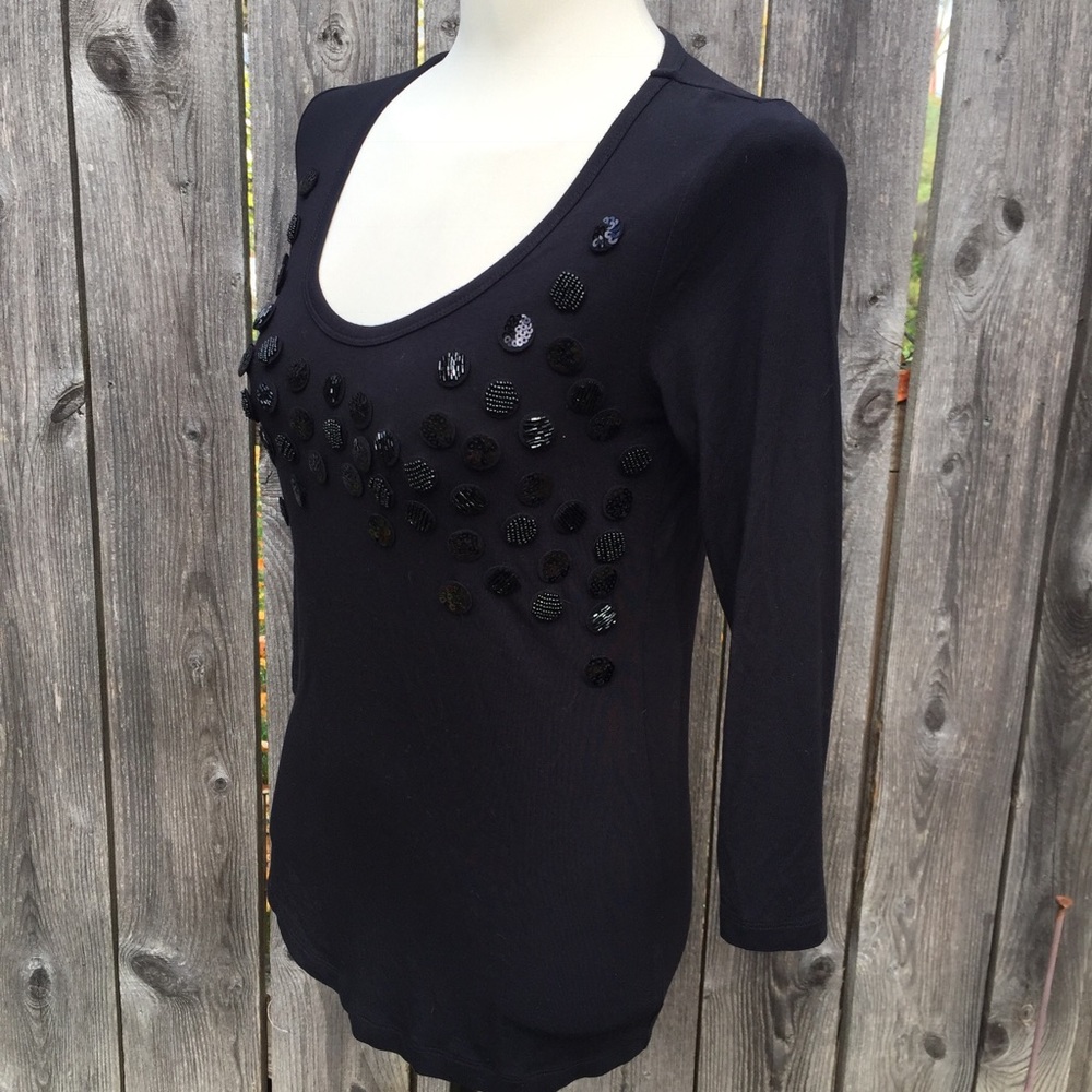 Unique Philosophy Beaded Top