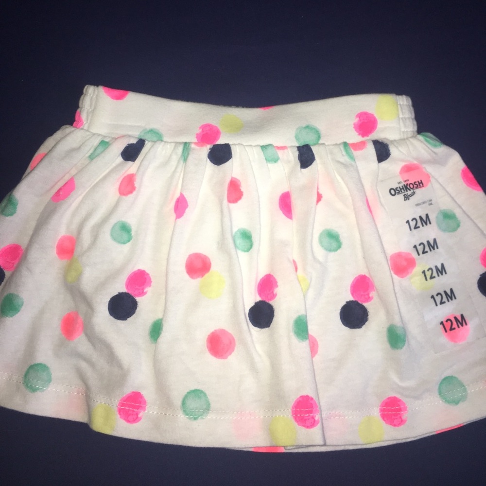 OshKosh B'Gosh Multicolor Skirt Size: 12 Months
