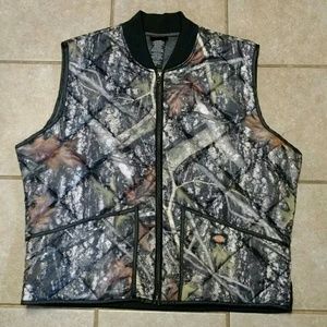 Dickies Quilted camo camoflauge vest XL Excellent!