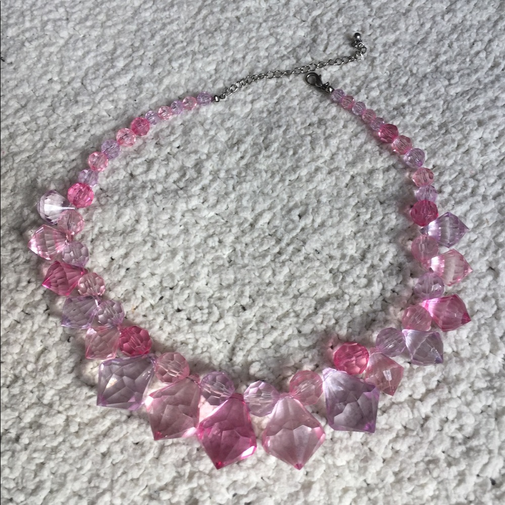 *SOLD* Pink Gem Necklace