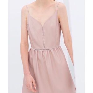 Pink Faux Leather Zara Dress