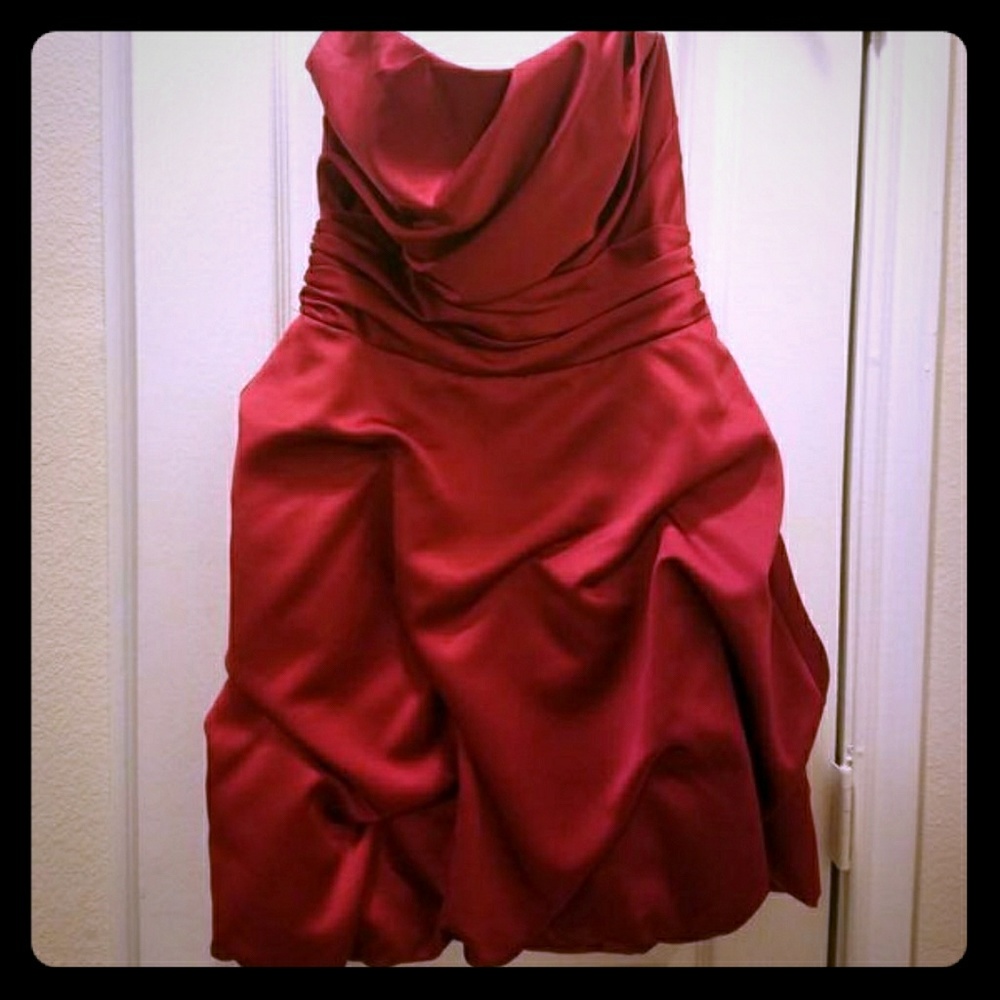 Red dress perfect for holiday parties