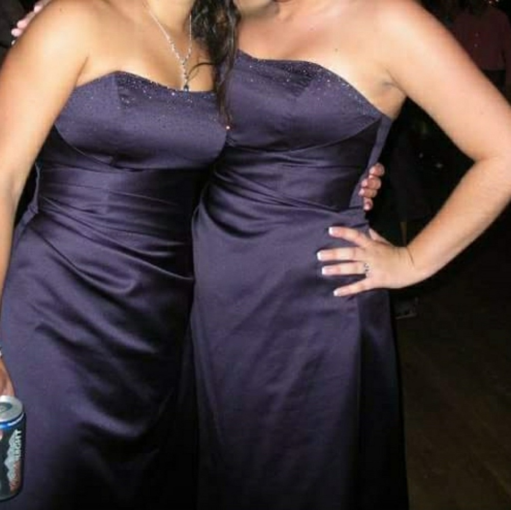 Alfred angelo purple gown
