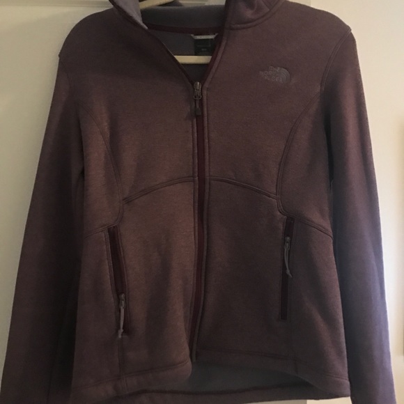 The North Face Tops - North Face purple fleece jacket