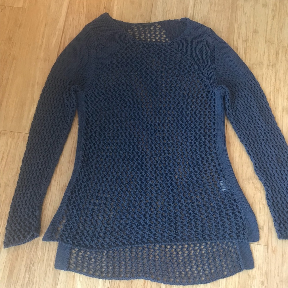 Elite Tahari Cotton Long-Sleeve Sweater