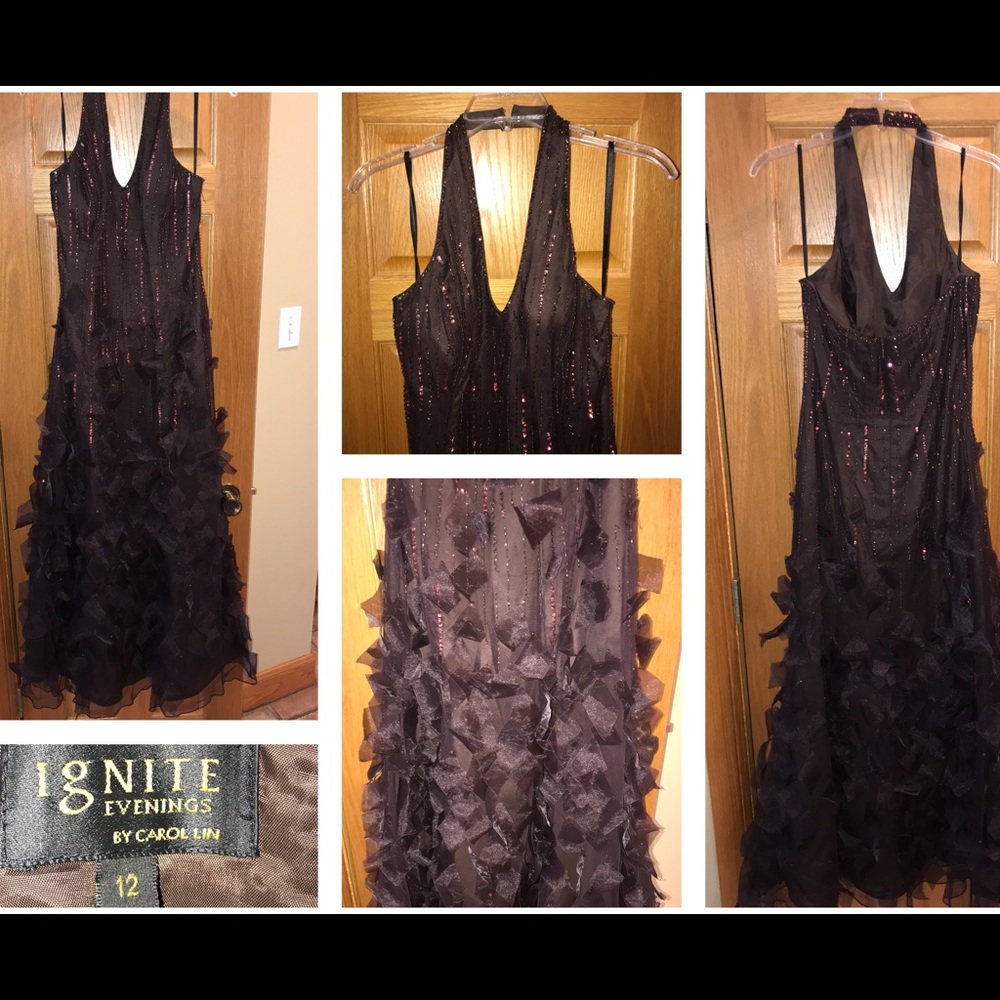 Brown formal gown