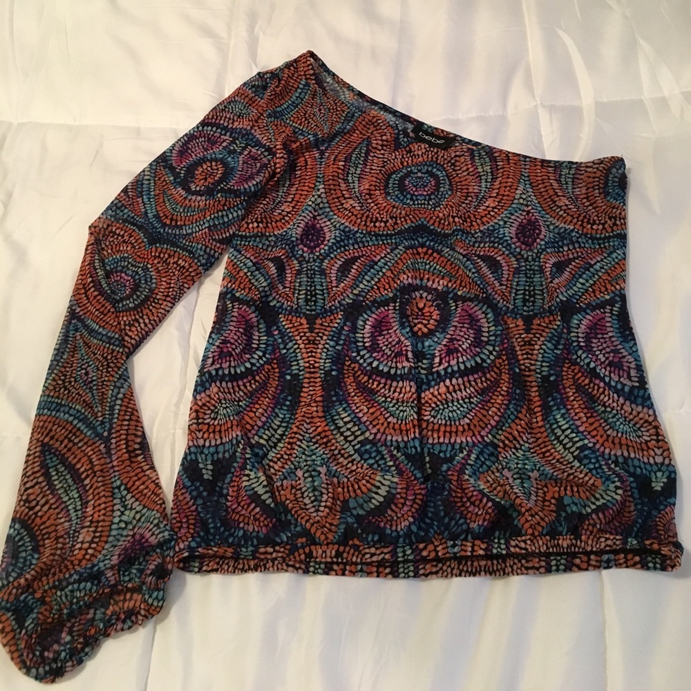 Bebe one shoulder top