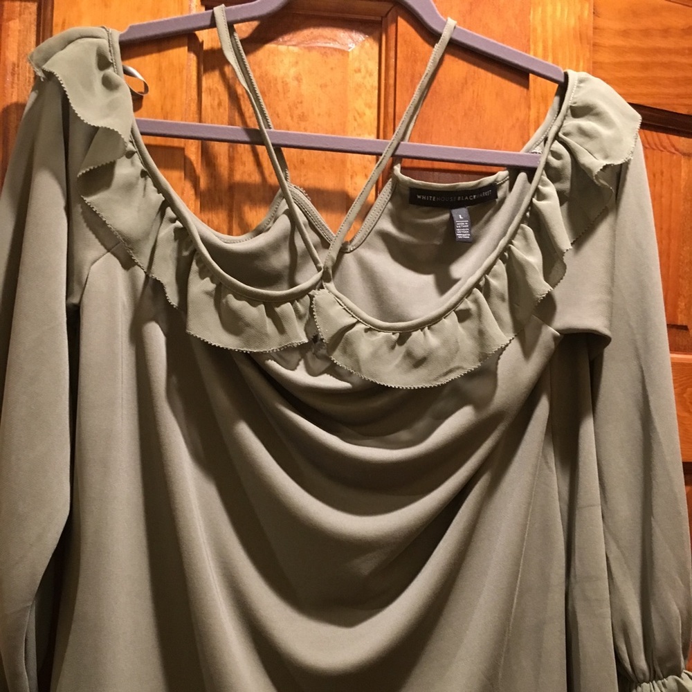 Criss Cross Draped Shoulder Top