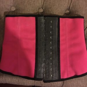 Pink corset waist trainer
