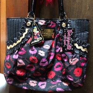 Betsey Johnson Lips Medium Tote