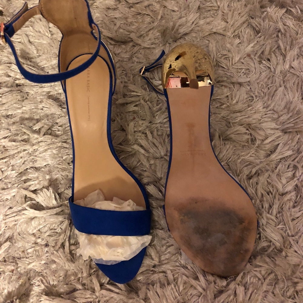 Zara Suede Strap Heels - Picture 5 of 5